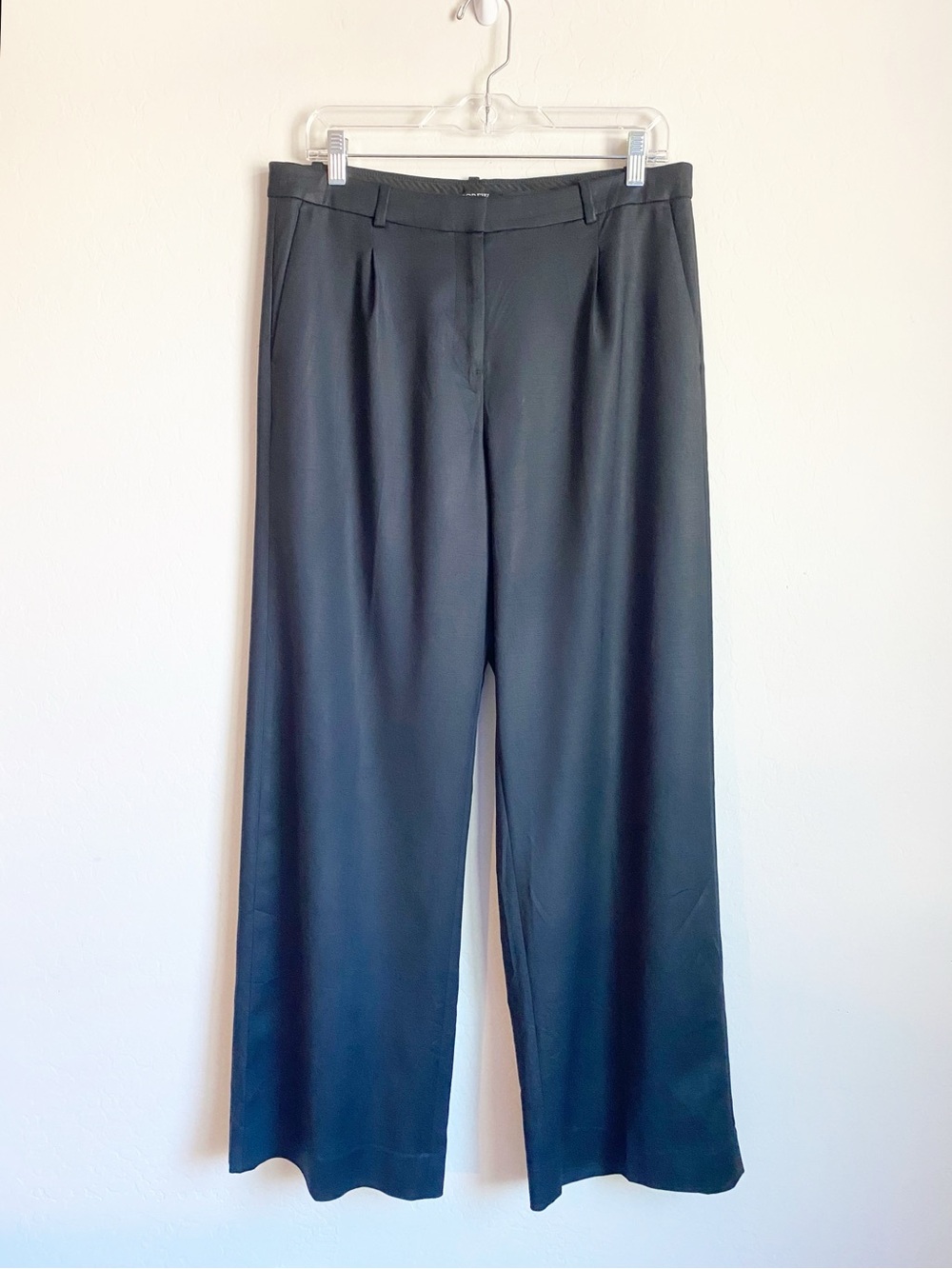 J. Crew Essential Wide Leg Pant Black Size 8
